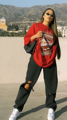 Streetwear Girl, Style Aesthetic, Baggy Pants, Simple Trendy Outfits, Tomboy Fashion