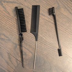 Brand New Unused. Opened Packs To Capture Photo Includes: 1 Rat Tail Comb, 1 Teasing Brush, 1 Edge Control Teasing Brush, Hair Styling Tool, Rat Tail Comb, Tail Comb, Rat Tail, Comb Set, Edge Control, Capture Photo, Long Tail