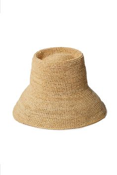 Design A natural straw bucket hat made for summer. This short-brimmed crochet bucket hat was intricately crocheted to create a flexible and structured design. This effortless bucket hat can easily be worn year-round and is meant for traveling with you wherever you go whether in a suitcase, a purse or a beach bag. Material Raffia is known for its strength and durability. The light weight and strength of these fibers make it an excellent material for hats, allowing them to travel with you wherever Janessa Leone Hat, Raffia Palm, 1940s Hats, Straw Bucket Hat, Freda Salvador, Janessa Leone, Crochet Bucket, Crochet Bucket Hat, Quality Hats