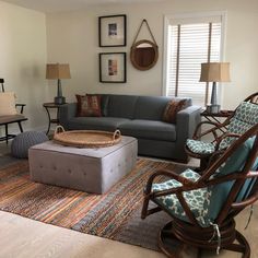 the living room is clean and ready for us to use in its new owner's home