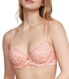 PRICES MAY VARY. Imported Hook and Eye closure Hand Wash Only Our most popular bras for everyday and always. Combining a subtle push-up lift with the full-coverage support you love, this style features our new vintage-inspired lace and soft padding that lays up to 20% flatter at the bust for your most natural look and feel.Lift & Lining Uplift with cushioned padding for shape Underwire New Infinity Edge neckline Full coverageStraps & Hooks Fully adjustable straps Back hook-and-eye closur Breast Workout, Lounge Lingerie, Everyday Bra, Demi Bra, T Shirt Bra, Small Chest, Natural Look, Outdoor Woman, Bra Lingerie