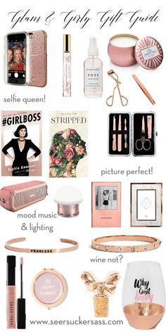 Glam & girly gifts for her! (All gifts under $55!) Pinterest Christmas Gifts, Girly Christmas Gifts, Handmade Christmas Gifts, Diy Christmas Gifts, Birthday Gifts For Her, Gifts For Teens, Gifts For Girls