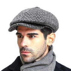 PRICES MAY VARY. Best Gift: This man paperboy hat is really a good gift choice for Valentine's Day, It is a great hat for any kind of weather.You can give this newsboy hat as a gift to your boyfriend, father, your husband and your brother, just imagine how happy they will be the moment they receive this classic British style flat cap Material: This newboys cap is made from 100% cotton without lining, breathable, comfortable and sweat absorbing, this flat ivy gatsby newsboy hat is very easy to fi Vintage Beret, Kinds Of Haircut, Gatsby Hat, Woolen Craft, Hunting Caps, Cabbie Hat, Boyfriend Crafts, Newsboy Hat, Gq Style