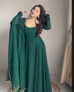 BONYHUB ONLINE UK To Buy Click 👉https://bonyhub.co.uk/collections/anarkali-suits PLUS SIZES ARE AVAILABLE 👉14 Day Easy Return Policy 👉 Fast UK shipping #desifashion #asianfashion #southasianfashion #ethnicwear #Modestfashion #kurtis #PunjabiFashion #asianstreetstyle #pakistanifashion #pakistaniwedding #indianweddings #indianwedding #desi #eidfashion #modestoutfits #britishasian #desiuk #ukdesi #DesiVibes #punjabiuk #desiculture #asian #sareeloveforever #sareefashion #sareestyle #s... Stitching Anarkali Dress, Kurti Designs Latest Anarkali Suits, Dark Green Anarkali Dress, Sequin Salwar Suit, Dark Green Anarkali, Dark Green Kurti, Anarkali Kurti Design, Simple Anarkali Suits, Cotton Pent