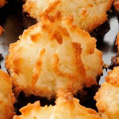 closeup of some fried food on a pan