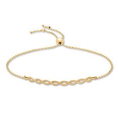 Delicate twists of beautiful yellow gold form this lovely bolo bracelet. 925 Silver Bracelet, Engagement Style, Elegant Bracelet