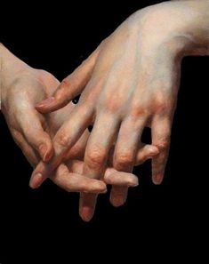 two hands reaching out towards each other