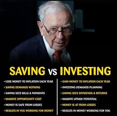 Saving vs investment Unlocking Potential, Life Insurance Facts, Strong Motivational Quotes, Self Help Skills, Investment Quotes, Money Skills, Mutual Fund, Business Structure, Investment Tips