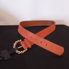 New With Tags Size Xs/S. Gold Buckle. Orange Belt, Burnt Orange, Color Orange, Belts, Forever 21, Buckle, Women Accessories, Orange, Tags