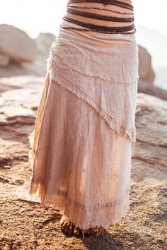 Gypsy long Wrap Skirt with frayed edges #skirt #wrapskirt #gypsyskirt #frayededges #bohoskirt #bohemianskirt #festivalskirt #naturalskirt #psytranceskirt #wrappedskirt #organiccottonskirt #longbohoskirt #tribalclothing Primitive Clothing, Linen Long Skirt, Linen Skirts, Linen Wrap Skirt, Long Wrap Skirt, Festival Skirts, Bohemian Skirt, Womens Skirts, Women Skirt