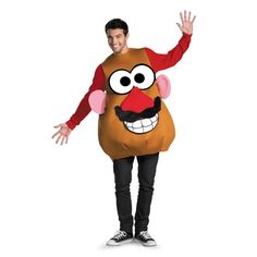 Buy Costumes Mr. Potato Deluxe Costume for Adults sold at Party Expert Mr Potato Head Costume, Potato Head Costume, Plus Size Fancy Dresses, Toy Story Costume, Toy Story Halloween, Face Parts, Mrs Potato Head, Best Couples Costumes, Hair Styles For Round Faces