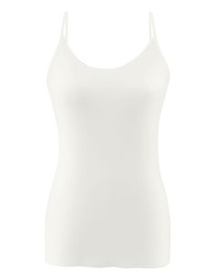 Whisper Weight Layering Cami: seamless layering microfiber top — commando® Stretch Tank Top With Delicate Straps, Stretch Camisole With Straps, Solid Stretch Camisole With Straps, Solid Color Stretch Camisole With Straps, Delicate Straps Tank Camisole For Layering, Delicate Straps Sleeveless Tank Top For Layering, Everyday White Stretch Camisole, Stretch Camisole With Adjustable Straps For Layering, Fitted Camisole For Layering