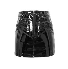 Traditional Goth Aesthetic Black Wet Look Mini Skirt Latex Mini Skirt, Punk Skirt, Latex Skirt, Leather Skirts, Zipper Skirt, Black Leather Skirts, Punk Outfits, Fashion Now, Style Punk