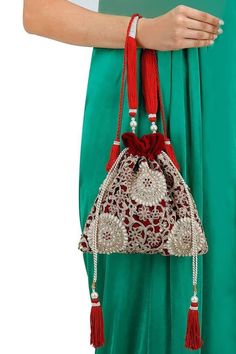 Potli Bag, Artistic Aesthetic, Ethnic Bag, Textile Bag, Trendy Sewing, 5 Elements, Nehru Jacket, Potli Bags, Embroidery Bags