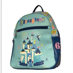 New Funko Disneyland 65th Anniversary Mini Backpack Brand New, Authentic Disney Item. Bag Has Never Been Used And The Tags Are Still Attached. Dimensions: 9” W X 13” H X 4” D. Item Loc Back Ep-Dr Disney Style Bags With Zipper For Back To School, Disney Back To School Bags With Zipper Closure, Disney Style Backpack For School, Disney Style Daily Backpack, Back To School Disney Bags With Zipper, Multicolor Backpack For Theme Park, Back To School Backpack For Theme Park, Cute Standard Backpack For Theme Parks, Cute Standard Backpack For Theme Park