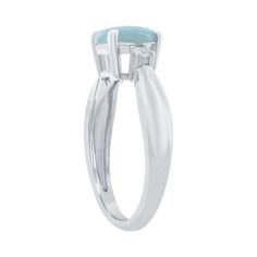 You'll love the impressive design of this beautiful ring. You'll love the impressive design of this beautiful ring.Click on this JEWELRY & WATCHES GUIDE to learn about fit, styles, materials and more! Packaging: boxed Metal: sterling silver Plating: sterling silver Finish: polished Additional details: nickel free Width: 0.3 inSTONE DETAILS Type: larimar natural stone Shape: round Setting: prong Size: 6. Color: Blue. Gender: female. Age Group: adult. Elegant Blue Larimar Turquoise Ring, Adjustable Turquoise Larimar Ring, Blue Larimar Round Rings, Unique Silver Larimar Rings, Nickel-free Larimar Silver Jewelry, Cubic Zirconia Rings, Beautiful Ring, Blue Gender, Can Opener