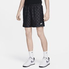 Lightweight and breezy, these unlined Flow shorts from our Nike Club collection are built for all your warm-weather activities. The relaxed, above-the-knee fit makes them easy to style, so pull them on with a tee or hoodie and make your move. Flow Shorts, Kids Uniforms, Black Shorts Men, Weather Activities, Checkered Print, Checker Print, Newest Jordans, Red Shorts, Sporty Look