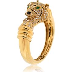 Luxurious David Webb Tiger Diamond and Enamel Animal Bangle Bracelet Gold Tiger, David Webb, Yellow Jewelry, Vintage Wedding Band, Antique Engagement, The Untamed, Antique Engagement Rings, Vintage Diamond, Black Enamel