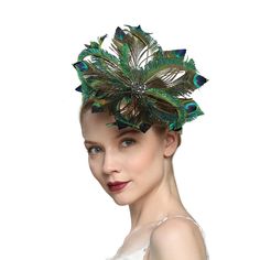 PRICES MAY VARY. Material: This classy looking peacock fascinator hat is made of feather. Size: The peacock fascinators for women measures 10.24"x10.24"x1.97". Type: The peacock Fascinator has a clip which makes it super easy to put on your head. Occasion: The peacock fascinator hat for women is just the right accessory for Kentucky Derby, Preakness event , Royal Wedding, Tea party, bridal shower, Cocktail, Church, etc. Tips: If the peacock fascinator lost the best shape after shipping or wearin Kentucky Derby Hats For Women, Women Tea Party, Feather Headpiece, Special Event Dresses, Chiffon Cocktail Dress, Tea Party Hats, Kentucky Derby Hats, Feather Fascinators, Fascinator Hat