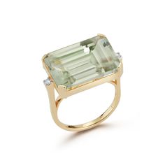 East West Green Amethyst Ring – MATEO Amethyst Set, Candy Pop, Green Amethyst Ring, Generation Z, Nova York, Green Amethyst, East West, Brilliant Diamond, Amethyst Ring