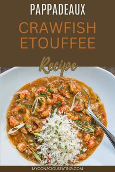 Rich and savory crawfish etouffee Cajun Crawfish Fettuccine, Ettouffe Recipe, Cajun Recipes Louisiana Authentic, Crawfish Dressing, South Louisiana Recipes, Pappadeaux Recipe