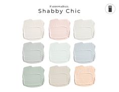 six shades of shabby chic paint