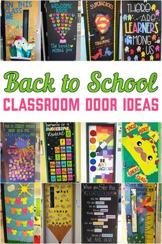 the back to school classroom door ideas are great for teachers and students who want to use them