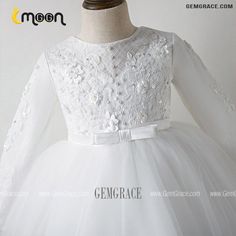 10% off now|Sequined Lace Tulle Flower Girl Dress With Long Sleeves For Winter at GemGrace. Click to learn our pro custom-made service for wedding dress, formal dress. View Couture Flower Girl Dresses for more ideas. Stable shipping world-wide. Long Sleeve Tulle Dress For Confirmation, Long Sleeve Tulle Dress With Lace Sleeves, Tulle Dress With Long Lace Sleeves, Long Sleeve Tulle Dress With Lace Trim, Elegant Long Sleeve Tulle Lace Dress, Long Sleeve Tutu Dress For Party, Long Sleeve Lace Dress With Tulle Bodice, First Communion Dress With Lace Long Sleeves, Long Sleeve Tulle Princess Dress For First Communion