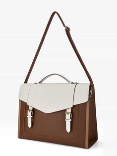 This product is now on pre-sale; we'll process the shipping in March (March 10 at the latest); please note that when placing your order. The Julie Vintage Vegan Briefcase epitomizes Ecosusi’s vision of vintage spirit and classic elegance. This luxury bag is crafted with color-matching vegan leather (beige and brown). Versatile and beautifully constructed, the large vintage briefcase is equipped with multiple compartments for every day and getaways, further enhanced by antique brass-tone hardware Vintage Briefcase, Boutique Collection, Vegan Leather Bag, Luxury Bag, Strap Tops, Classic Elegance, Color Matching, Antique Brass, Luxury Bags