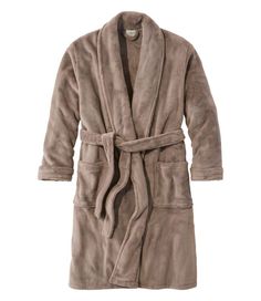 This just may be the coziest robe we've ever offered. Made from the same plush fleece as our Wicked Plush Throw, it won't shed or pill and it's luxuriously soft. Traditional Fit: Relaxed through the chest, sleeve and waist. 100% polyester, brushed on both sides for an extra plush feel. Machine wash and dry. Removable tie belt and inside tie. Front patch pockets. Imported. | Men's Wicked Plush Robe, Fleece Fuzzy Robe, Winter Robes, Plush Robe, Bathrobe Men, Men's Robes, Go The Distance, Mens Sleepwear, Sleepwear Robe, Tall Guys