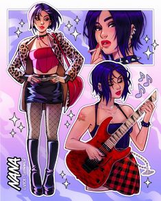 Osaki Nana, Japan Icon, Alternative Subcultures, Nana Manga, Scary Movie Characters, Nana Osaki, Scott Pilgrim Vs. The World, Fancy Art, Sailor Moon Wallpaper