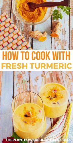 how to cook with fresh turmerice in the microwave and on the stove