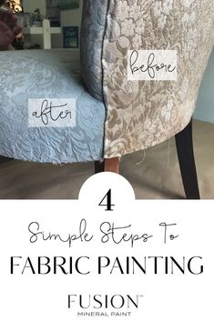 four simple steps to fabric painting a chair