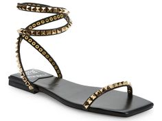 Jeffrey Campbell: Luxor Black Gold Combo - J. Cole ShoesJEFFREY CAMPBELLJeffrey Campbell: Luxor Black Gold Combo Strap Sandals Flat, Nordstrom Shoes, Pretty Sandals, Strappy Sandals Flat, Walk In My Shoes, J Cole, Metallic Sandals, Swag Shoes, Handbag Shoes