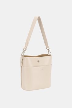 David Jones PU Leather Shoulder Bag - Handbag - FITGGINS Classic Bucket Shoulder Bag For On-the-go, Leather Bucket Bag With Detachable Handle For Everyday, Versatile Leather Satchel Bucket Bag, Classic Bucket Shoulder Bag With Detachable Strap, Versatile Leather Shoulder Bag With Removable Pouch, Classic Everyday Bucket Bag With Detachable Strap, Classic Bucket Bag With Detachable Strap For Everyday, Versatile Leather Shoulder Bag With Detachable Strap, Trendy Shoulder Bag With Detachable Strap For Daily Use