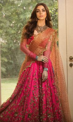 Nomi Ansari, Lehenga Choli Designs, Lehnga Dress, Designer Bridal Lehenga, Half Saree Designs, Indian Bridal Dress