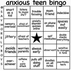 Sensitive Person Bingo, Person Bingo, Tears Art