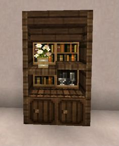 #minecraft #aesthetic Minecraft Room Ideas Survival, Window Seat Minecraft, Dark Spruce House Minecraft, Spruce Wall Design Minecraft, Minecraft Storage Aesthetic, Birch And Dark Oak House Minecraft, Small Minecraft Room Ideas, Cute Minecraft Interior Ideas, Home Decor Minecraft