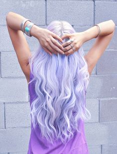 Pastel Purple Hair, Neon Hair, Hair Chalk, Awesome Hair, Colorful Hair