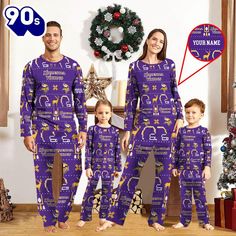 NFL Family Pajama Set, NFL Minnesota Vikings Sport Pajamas Custom Your Name – A family pajama set is a delightful way to bring the whole family together for cozy nights and festive occasions. Typically made from soft, breathable fabrics like cotton or fleece, these matching pajamas come in a variety of fun designs and colors, often featuring playful patterns such as stripes, polka dots, or holiday motifs. They promote a sense of unity and togetherness, making them perfect for family gather Family Matching Christmas Sleepwear Sets, Family Matching Christmas Sleep Sets, Family Matching Christmas Bedtime Sets, Matching Christmas Sleepover Sets, Holiday Matching Long Sleeve Sets, Matching Christmas Bedtime Sets, Matching Christmas Sleepwear For Pajama Party, Holiday Family Matching Loungewear Sleepwear, Family Matching Sets For Holiday Pajama Party