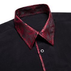 This is the perfect shirt for any man who wants to look stylish and sophisticated. The floral print is elegant and timeless, and the shirt fits comfortably and looks great on anyone. Whether you're dressing up for a special event or want to feel your best, this is the shirt for you. Handmade Silk, Cotton Dry Clean Only We offer: | FREE RETURNS | 1-YEAR LIMITED WARRANTY | 30-DAY MONEY-BACK GUARANTEE | 100% SECURE CHECKOUT Luxury Paisley Print Shirt For Formal Occasions, Luxury Red Formal Shirt, Semi-formal Red Shirt With Spread Collar, Formal Red Button-up Shirt, Red Semi-formal Shirt With Spread Collar, Red Paisley, Shirt Fits, Look Stylish, Perfect Shirt