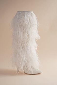 Introducing the Palms Boot in ivory, a dreamy boot adorned with ivory feathers all over. Built on our classic Palms Boot last making it incredibly comfortable. The Palms, Rare Birds, Knee Boot, Fur Boots, High Heel Shoes, Heeled Mules, Knee Boots, Me Too Shoes, The Knee