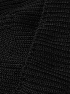 S.N.S. Herning started out designing insulating knitwear for fisherman back in 1931, so you can be sure that this 'Fender' beanie will keep you warm. It's made from soft virgin wool with a wide ribbed stitch. Classic Black Ribbed Outerwear, Beanie For Men, Mens Beanie, Wool Beanie, S N, Mr Porter, Porter, Knitwear, Wool