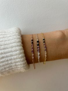 Empath Protection Bracelet. Aura Shield. Black Tourmaline, Rose Quartz and Amethyst. Block Negativity. Gold Filled/sterling Silver - Etsy Cyprus Empath Protection, Protection Bracelet, Black Tourmaline, Empath, Gold Filled Chain, Cyprus, Crystal Bracelets, Rose Quartz, Tourmaline