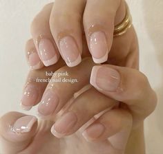 Xs Nails, French Tip With Pearls, Romantic Nails, Short Acrylic Nails Designs, Neutral Nails