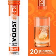 Voost Vitamin C Effervescent Vitamin Drink Tablet, Blood Orange, 20 Ct Health Benefits Of Collagen, Trending Food, Boost Drink, Magnesium Rich Foods, Vitamin C Supplement, Vitamin C And Zinc, Magnesium Benefits