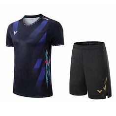 ad eBay - Find many great new & used options and get the best deals for Men's Table Tennis Badminton T-shirts + Shorts Suit Sports Sets 24-04022 Summer at the best online prices at eBay! Free shipping for many products! Badminton Outfits Men, Summer Sports Sets With Moisture-wicking, Sportswear Sets With Short Sleeve For Sports, Sporty Short Sleeve Sets For Sports Events, Sports Sets With Short Sleeve Sportswear, Black Breathable Sports Sets, Breathable Black Sports Sets, Black Sporty Sets, Sporty Short Sleeve Sports Sets