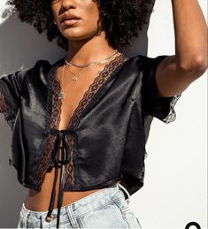 I want this top. Tie Up Top, Vintage Tie, Party Tops, Woven Top, Buy Now Pay Later, Curve Dresses, Tie Top, Black Crop Tops, Princess Polly