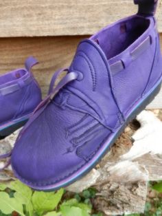 Handmade DARK purple Leather Shoes - Purple Bull Hide - "NO SHOES" Lightweight AquaTread Sole. Deer Skin Trim - SQUARE TOE BOX.This pair was a woman's size 8 and was recently SOLDi could make a very similar pair, just FOR YOU.Would you like these with orange or green? OR ____? The n0shoes usually are made with the large square toe box but can be made with our stock rounder toe box. please specify when placing your order. They can be ordered in any combination of colors and size. It usually takes Walking Moccasins With Rubber Sole And Closed Toe, Leather Walking Shoes With Rubber Sole And Round Toe, Closed Toe Leather Walking Shoes With Leather Sole, Leather Walking Shoes With Closed Toe, Closed Toe Leather Shoes With Rubber Sole For Walking, Leather Closed Toe Walking Shoes With Rubber Sole, Closed Toe Leather Shoes With Vibram Sole, Closed Toe Leather Shoes With Leather Sole For Walking, Leather Sole Walking Sneakers