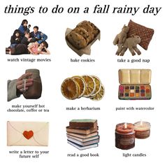 there are many things to do on a rainy day in the fall and winter time